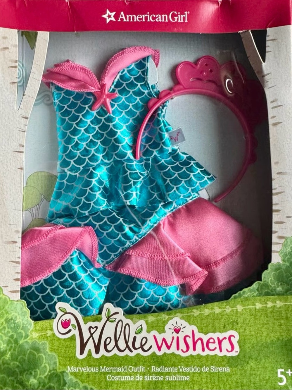 American Girl Wellie Wishers MARVELOUS MERMAID Accessory Set. Like new - Picture 3 of 3